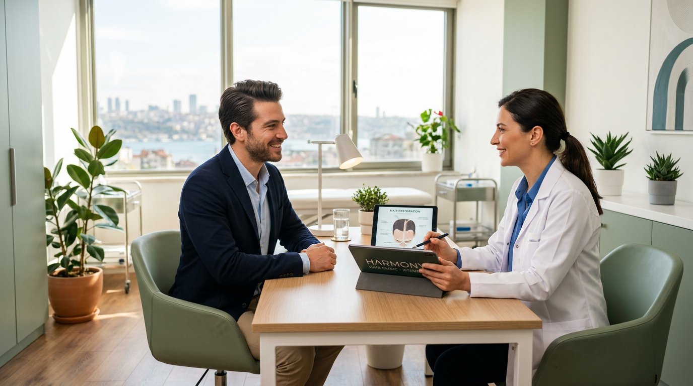 Patient consultation at Estetica Clinic Istanbul